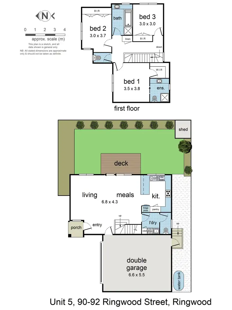 Floorplan of Homely townhouse listing, 5/90 Ringwood Street, Ringwood VIC 3134