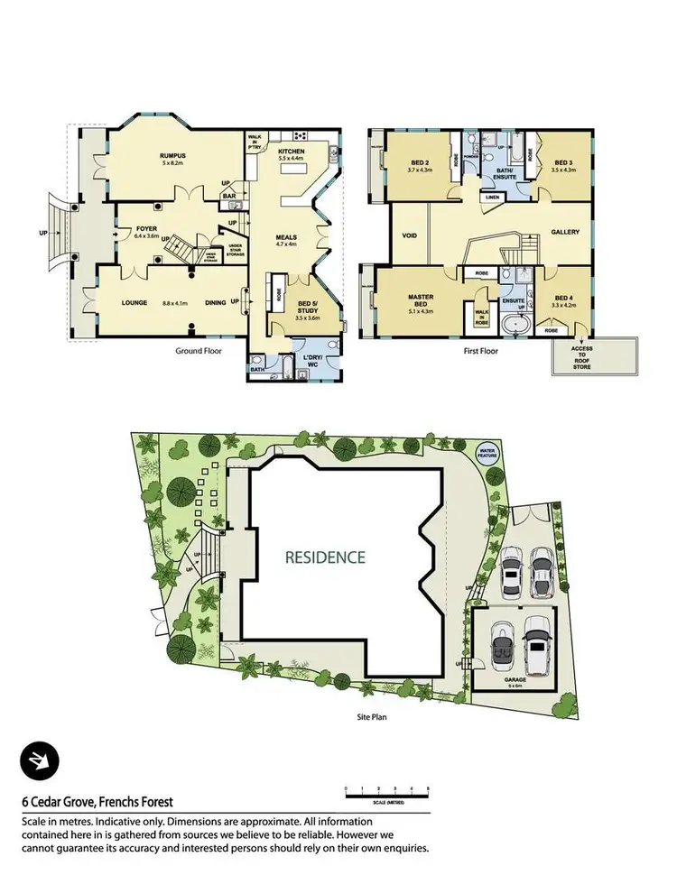 Floorplan of Homely house listing, 6 Cedar Grove, Frenchs Forest NSW 2086