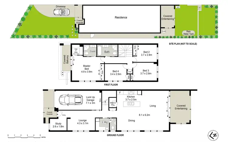 Floorplan of Homely semi-detached listing, 6B Frances Place, Miranda NSW 2228