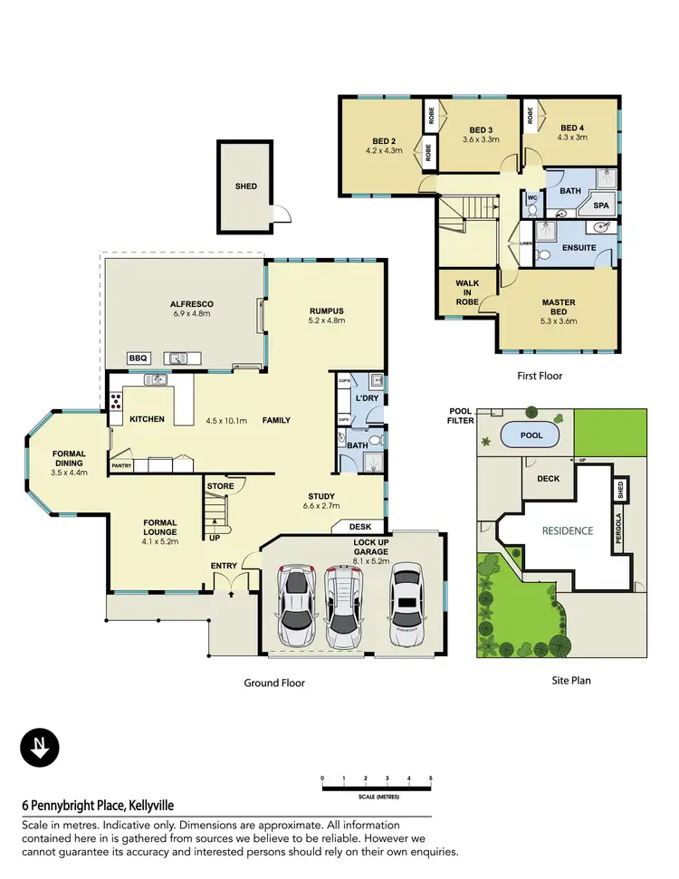 Floorplan of Homely house listing, 6 Pennybright Place, Kellyville NSW 2155