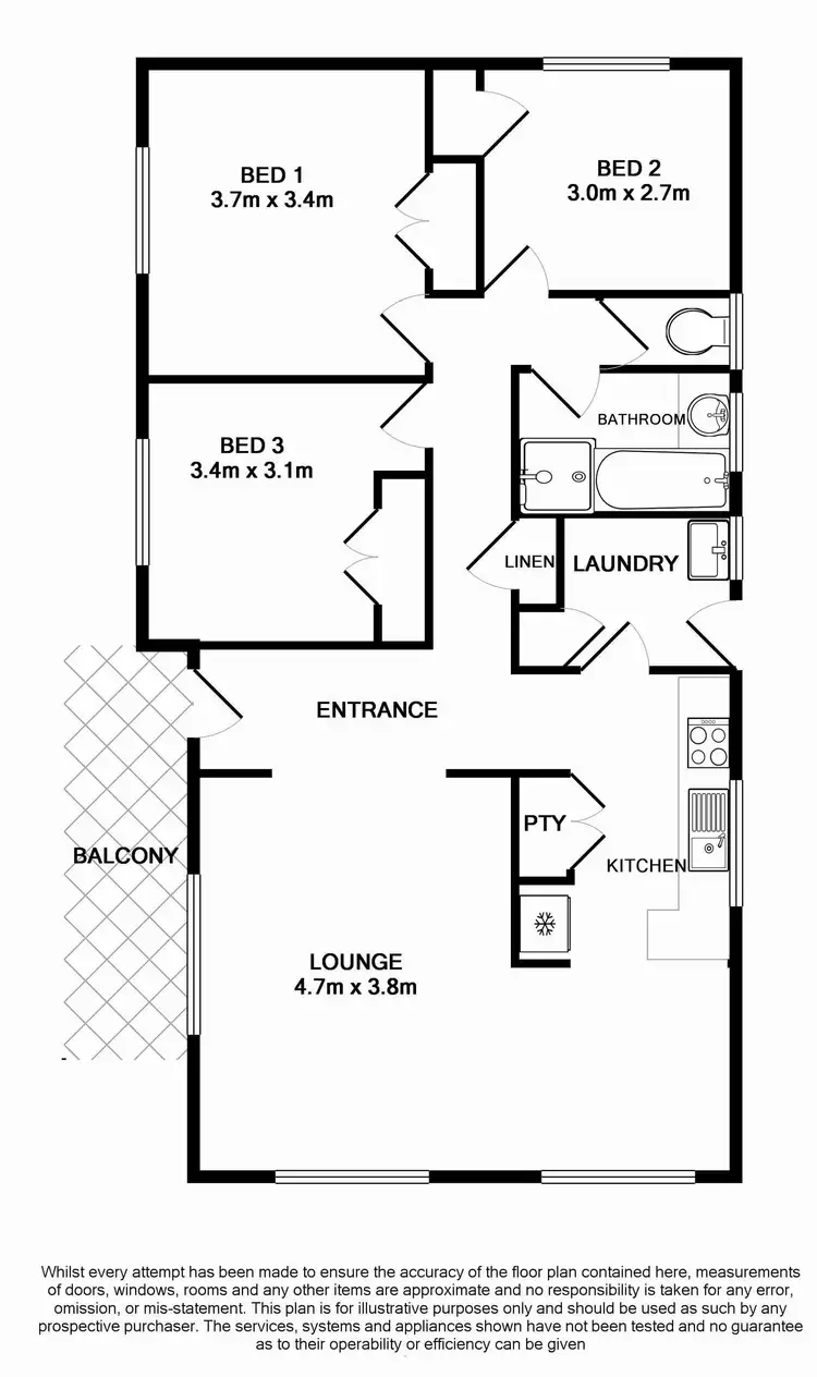 Floorplan of Homely house listing, 5 Waugh Street, Kangaroo Flat VIC 3555