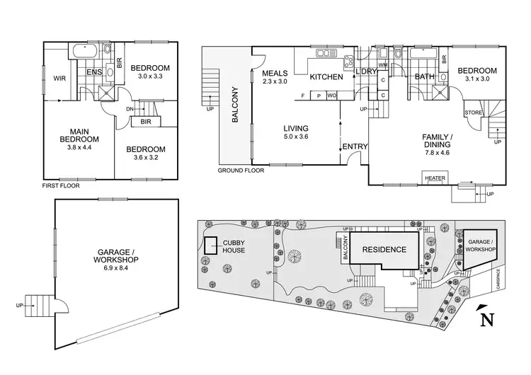 Floorplan of Homely house listing, 7 Macaulay Court, Eltham VIC 3095