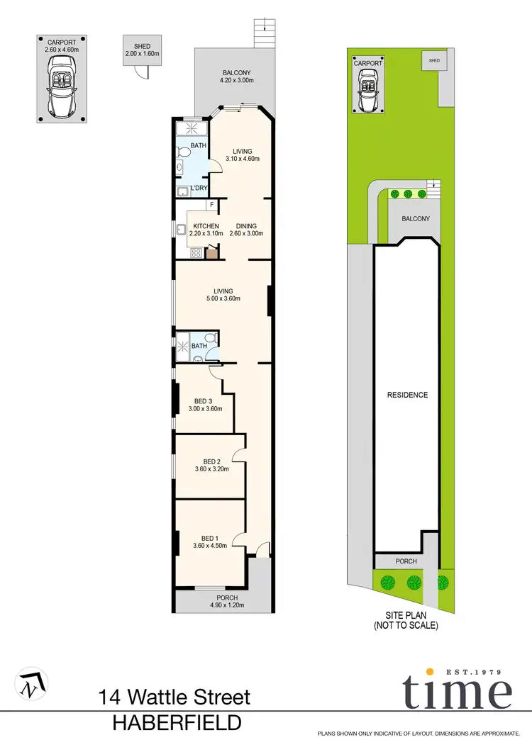 Floorplan of Homely semi-detached listing, 14 Wattle Street, Haberfield NSW 2045