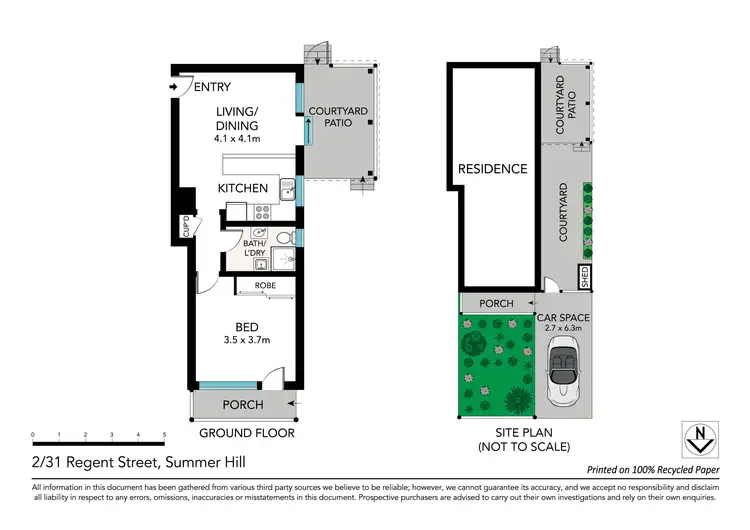 Floorplan of Homely unit listing, 2/31 Regent Street, Summer Hill NSW 2130