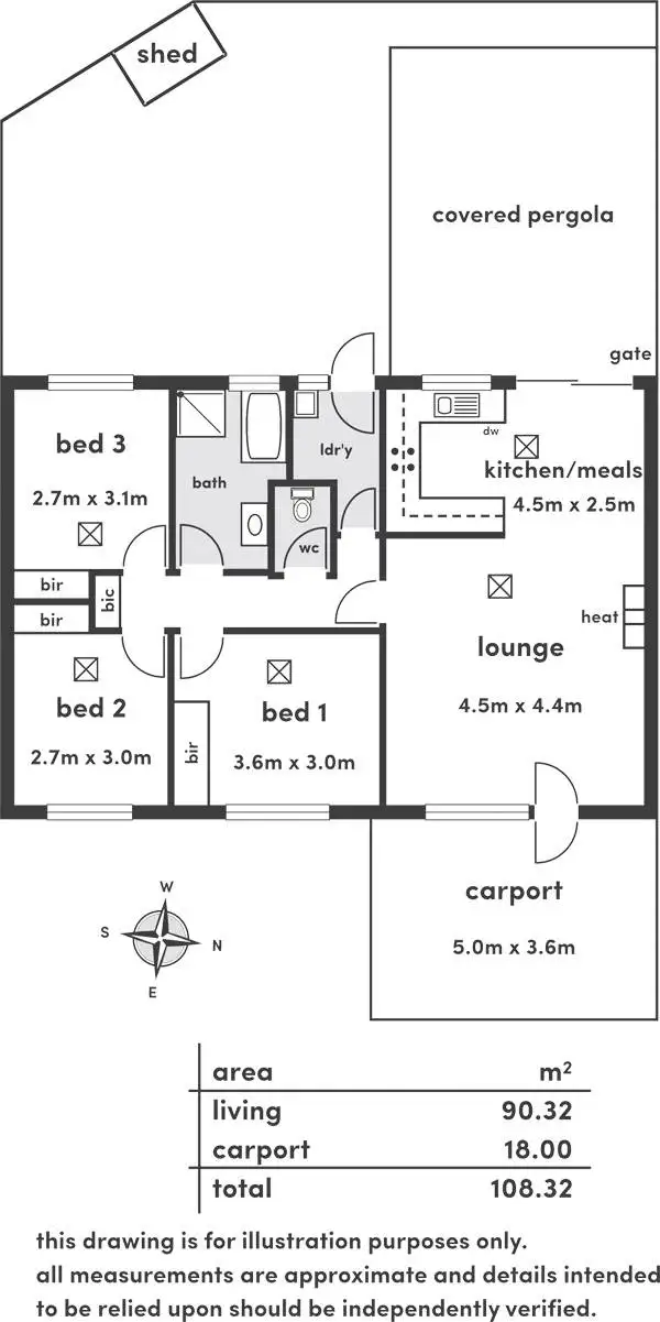 Floorplan of Homely unit listing, 4/14 Robson Road, Hectorville SA 5073