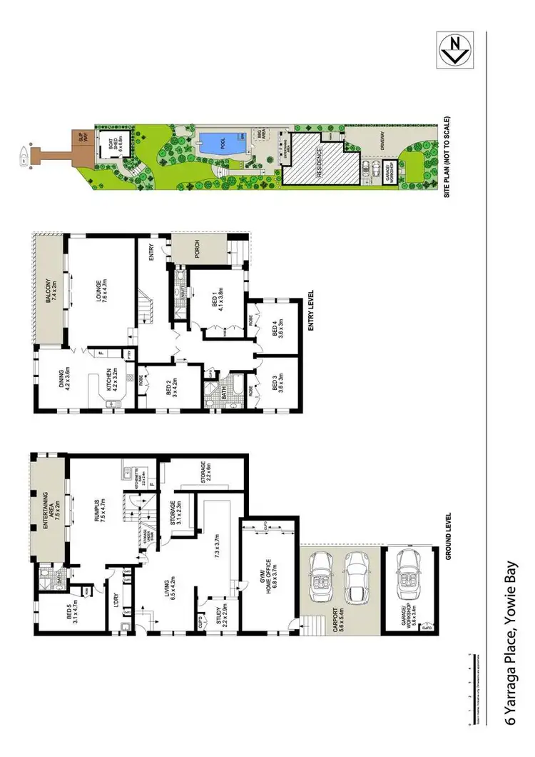 Floorplan of Homely house listing, 6 Yarraga Place, Yowie Bay NSW 2228