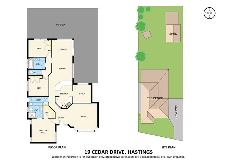Floorplan of Homely house listing, 19 Cedar Drive, Hastings VIC 3915