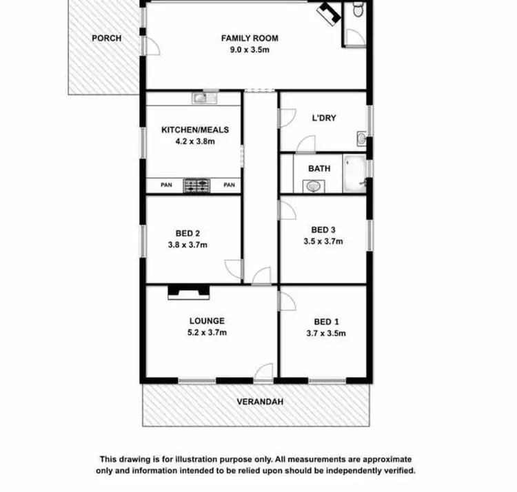 Floorplan of Homely house listing, 4 Case Street, Mount Gambier SA 5290