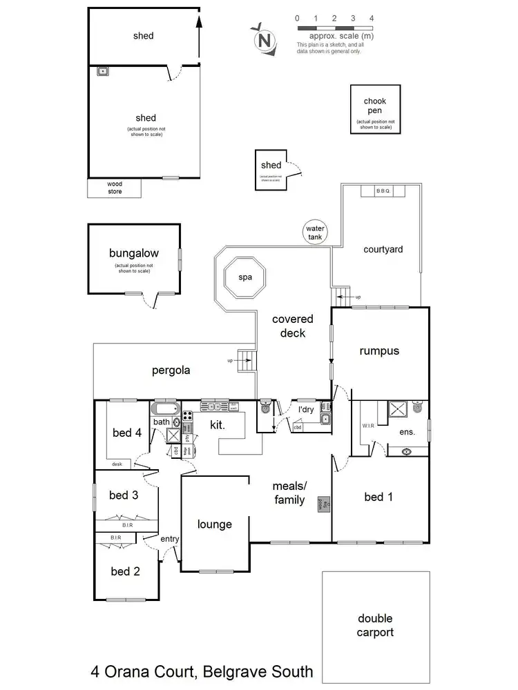 Floorplan of Homely house listing, 4 Orana Court, Belgrave South VIC 3160