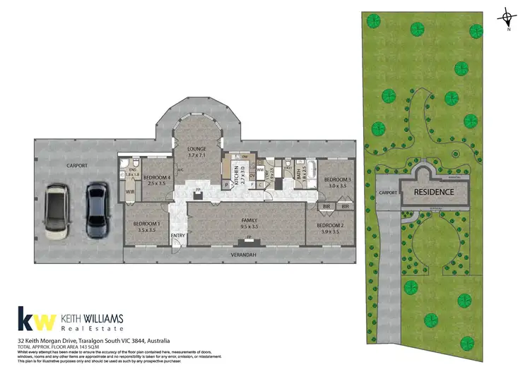 Floorplan of Homely house listing, 32 Keith Morgan Drive, Traralgon South VIC 3844