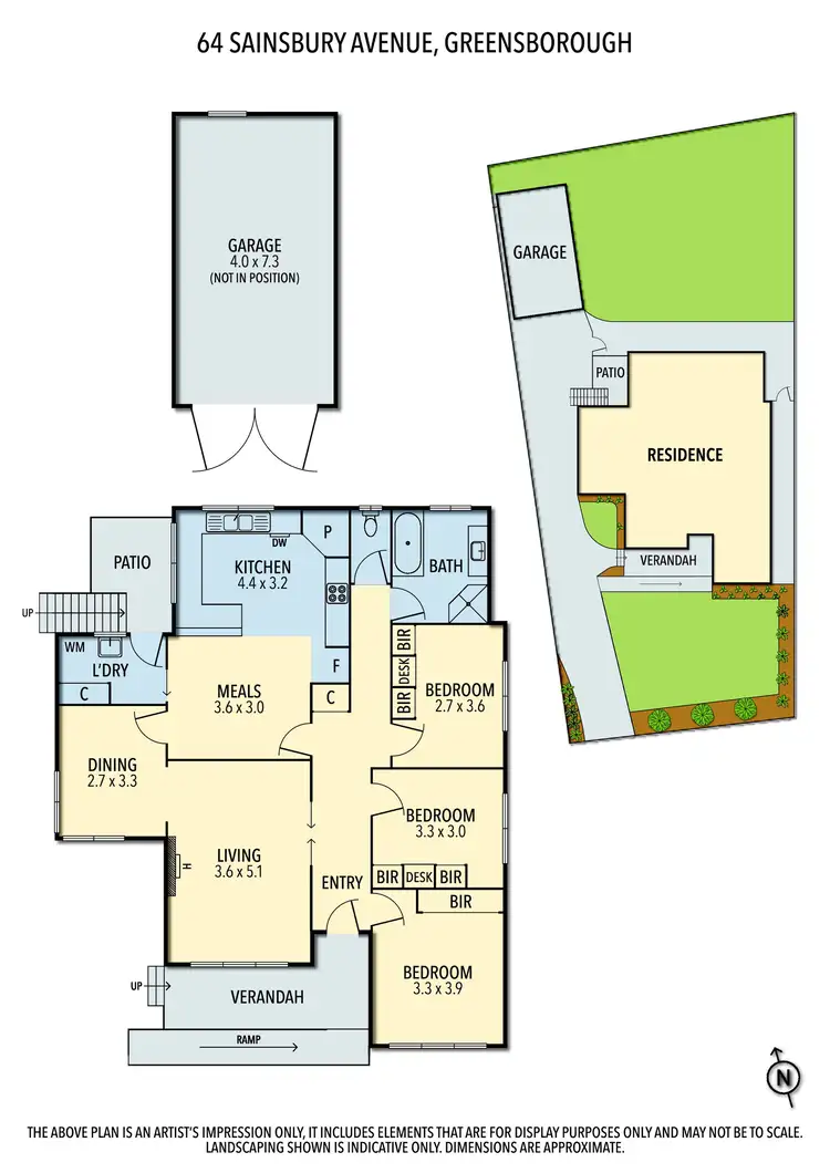 Floorplan of Homely house listing, 64 Sainsbury Avenue, Greensborough VIC 3088