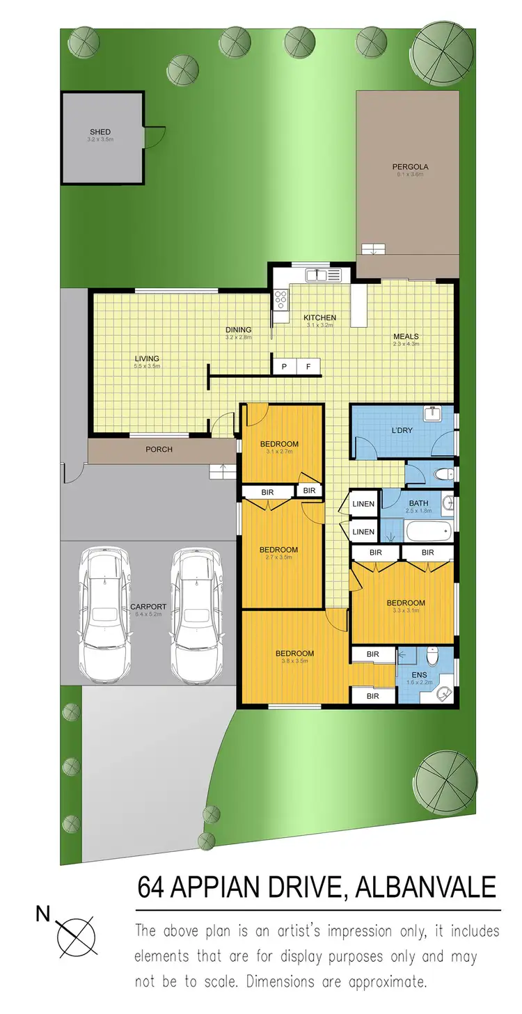 Floorplan of Homely house listing, 64 Appian Drive, Albanvale VIC 3021