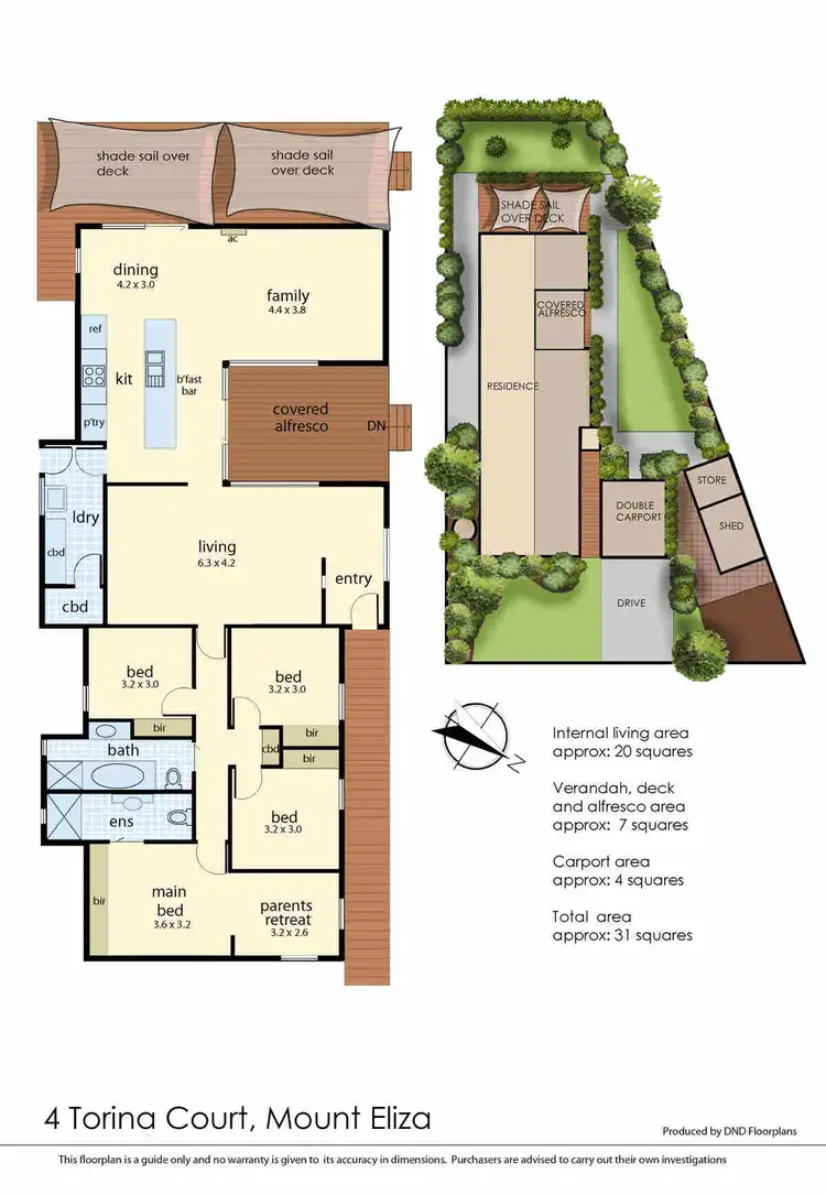 Floorplan of Homely house listing, 4 Torina Court, Mount Eliza VIC 3930
