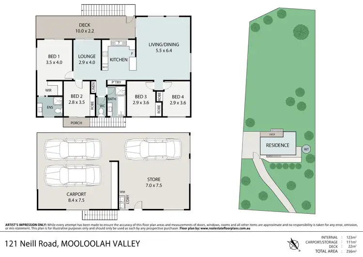 Floorplan of Homely house listing, 121 Neill Road, Mooloolah Valley QLD 4553
