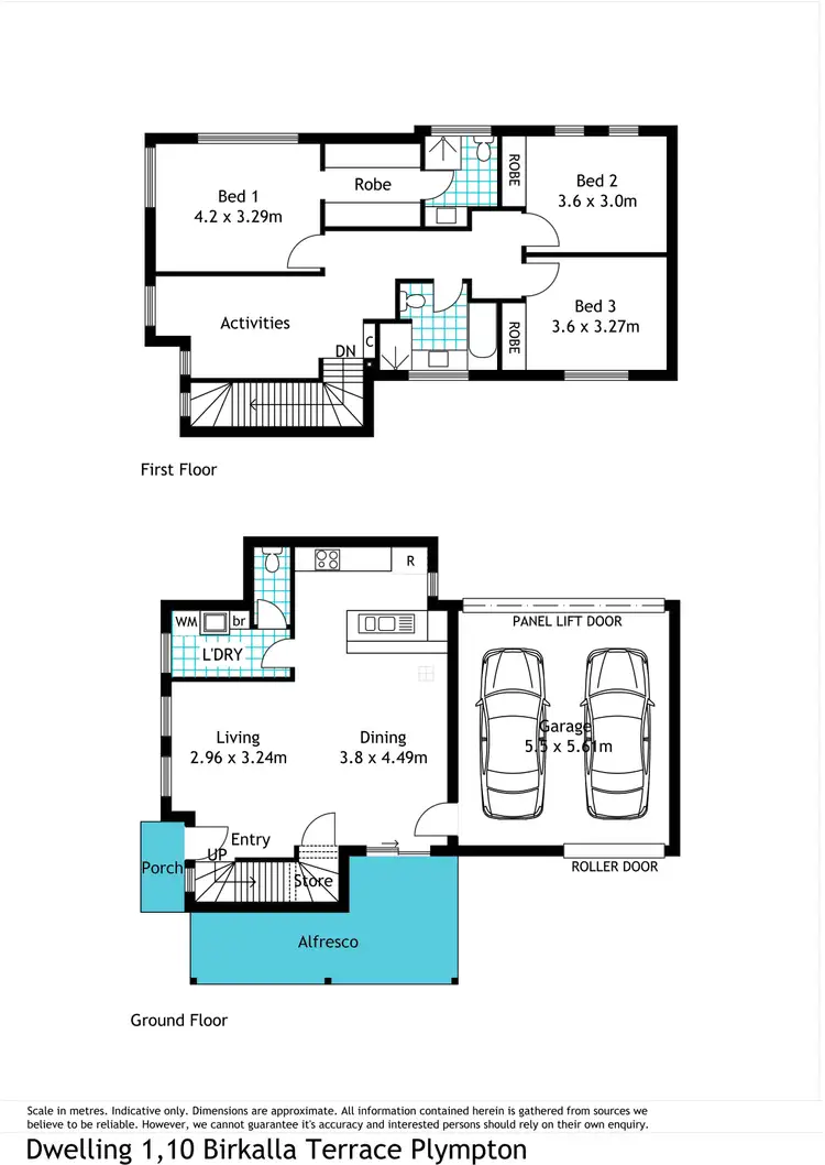 Floorplan of Homely house listing, 1/10 Birkalla Terrace, Plympton SA 5038