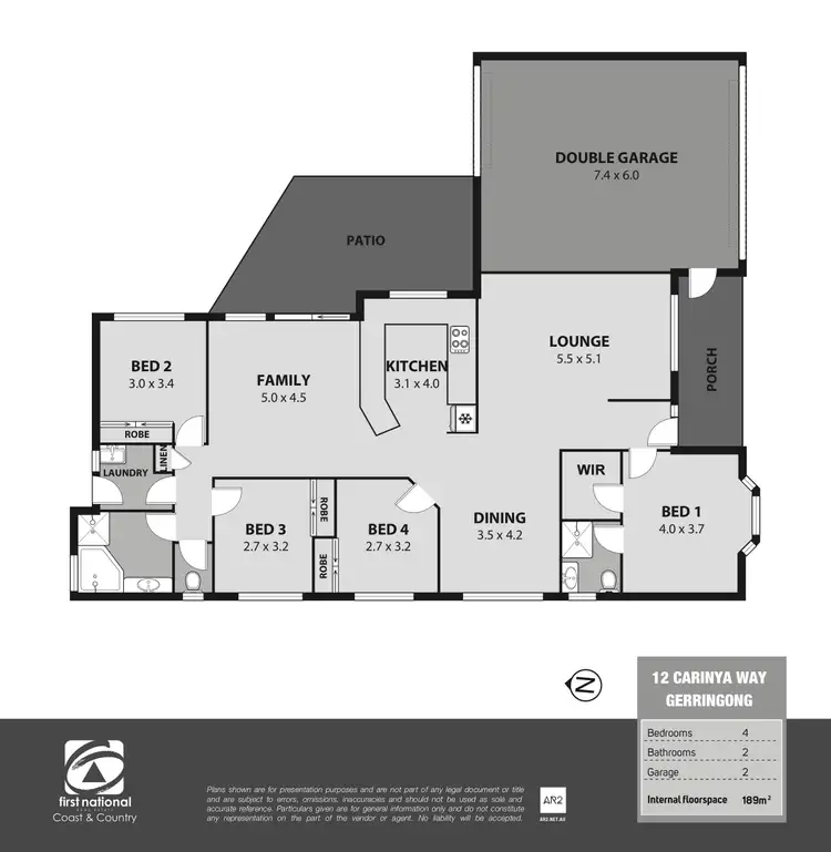 Floorplan of Homely house listing, 12 Carinya Way, Gerringong NSW 2534