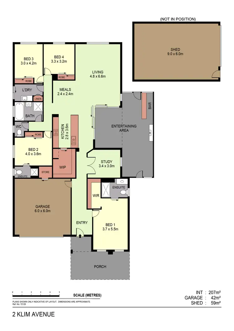 Floorplan of Homely house listing, 2 Klim Avenue, Kangaroo Flat VIC 3555