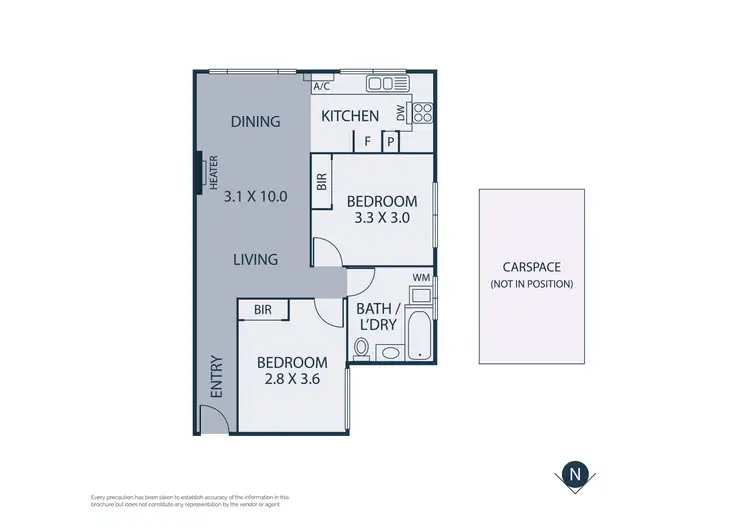 Floorplan of Homely apartment listing, 10/10 Dundas Street, Thornbury VIC 3071