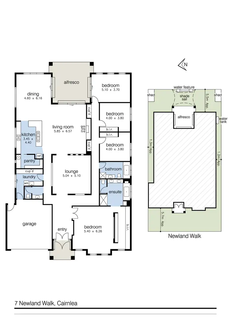 Floorplan of Homely house listing, 7 Newland Walk, Cairnlea VIC 3023