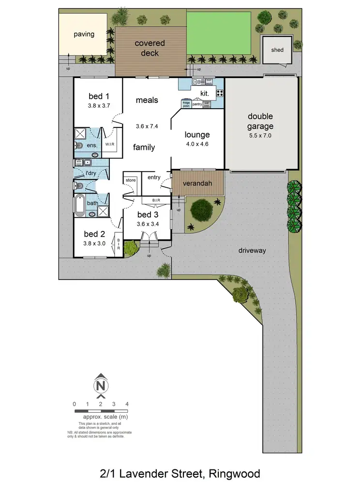 Floorplan of Homely house listing, 2/1 Lavender Street, Ringwood VIC 3134