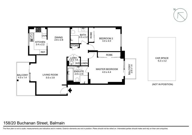 Floorplan of Homely apartment listing, 158/20 Buchanan Street, Balmain NSW 2041