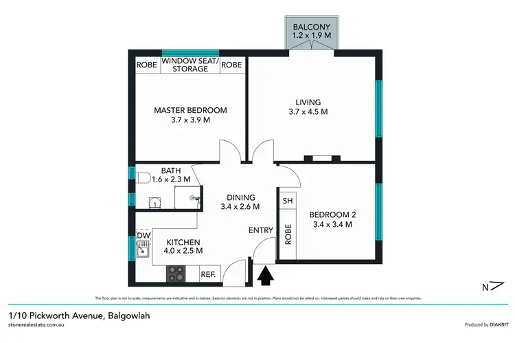 Floorplan of Homely apartment listing, 1/10 Pickworth Avenue, Balgowlah NSW 2093