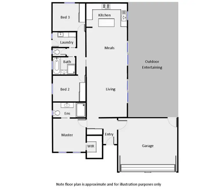 Floorplan of Homely house listing, 11 Verdi Boulevard, Irymple VIC 3498