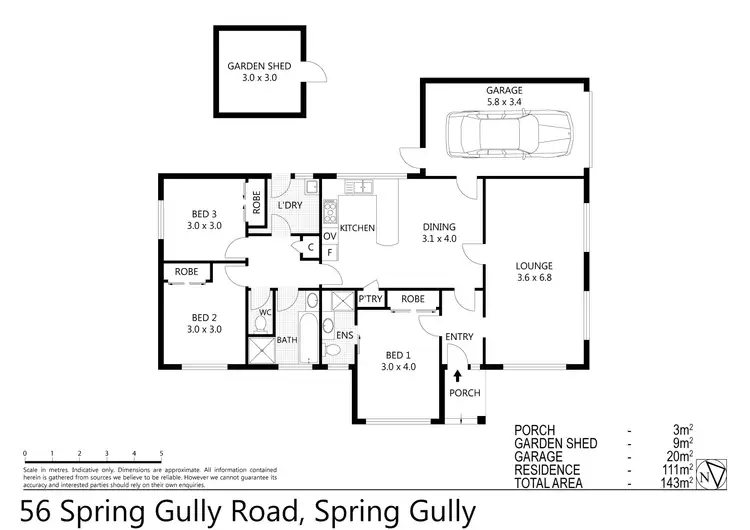Floorplan of Homely house listing, 56 Spring Gully Road, Spring Gully VIC 3550