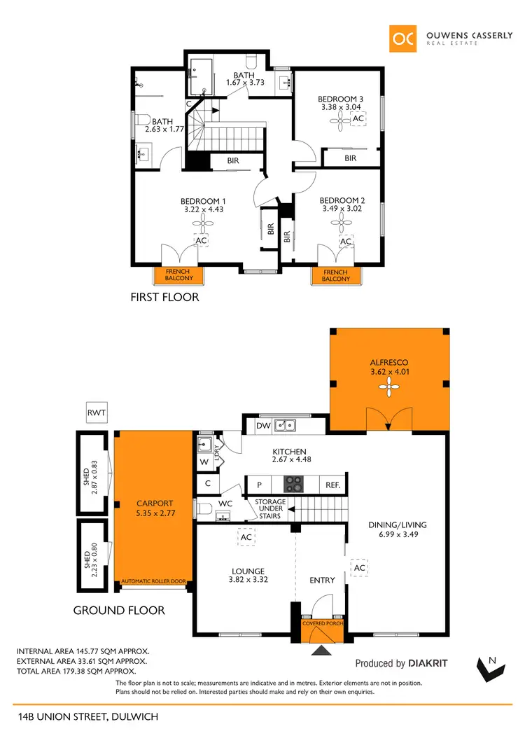 Floorplan of Homely house listing, 14B Union Street, Dulwich SA 5065