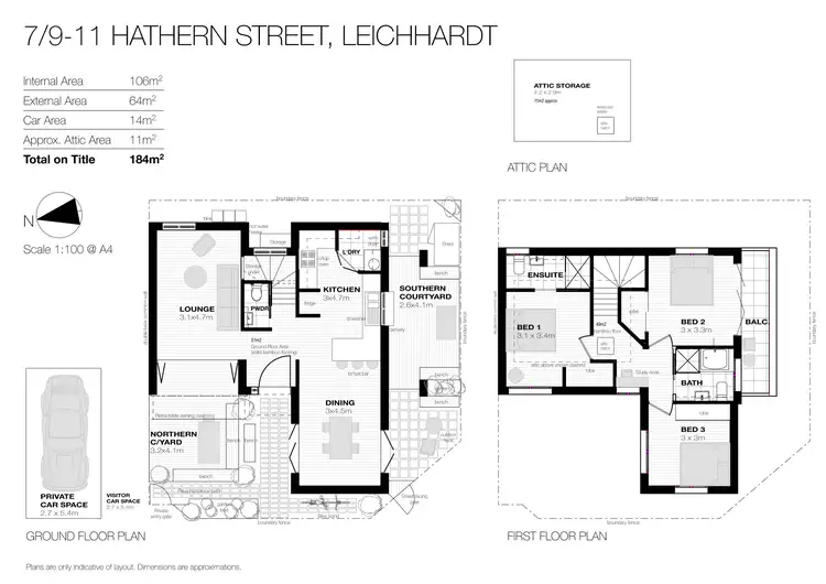 Floorplan of Homely townhouse listing, 7/9-11 Hathern Street, Leichhardt NSW 2040