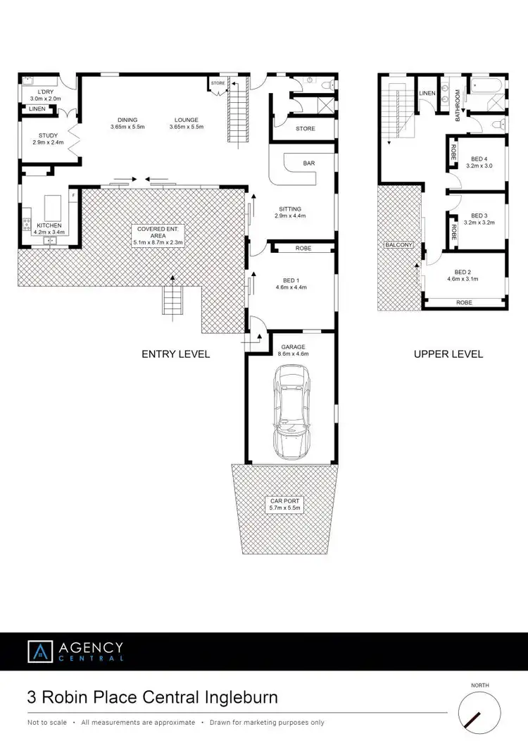 Floorplan of Homely house listing, 3 Robin Place, Ingleburn NSW 2565