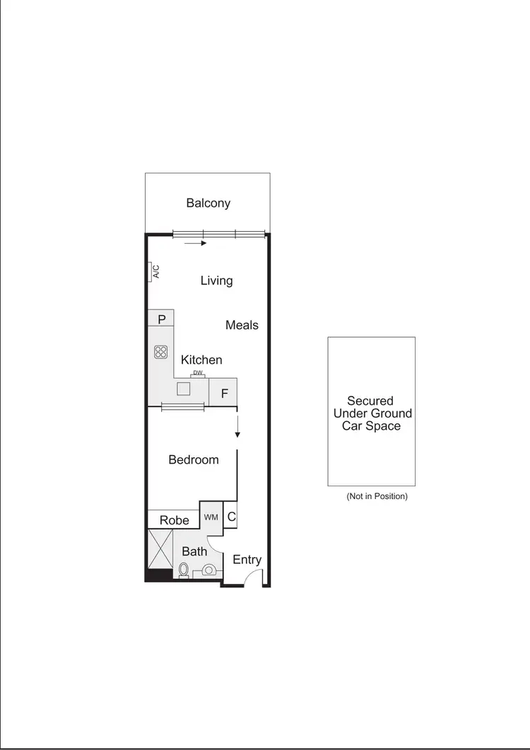 Floorplan of Homely apartment listing, 224/70 Nott Street, Port Melbourne VIC 3207