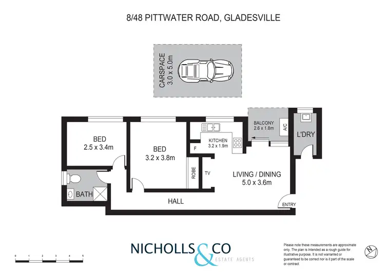 Floorplan of Homely apartment listing, 8/48 Pittwater Road, Gladesville NSW 2111