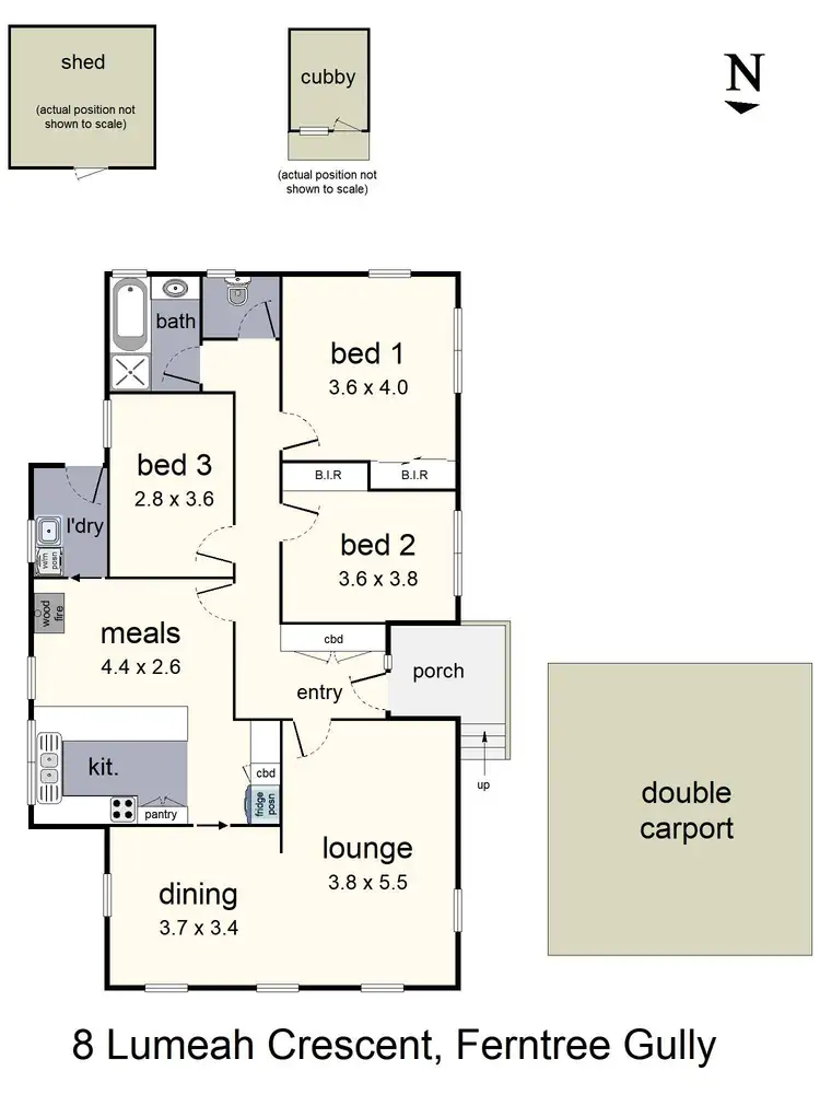 Floorplan of Homely house listing, 8 Lumeah Crescent, Ferntree Gully VIC 3156