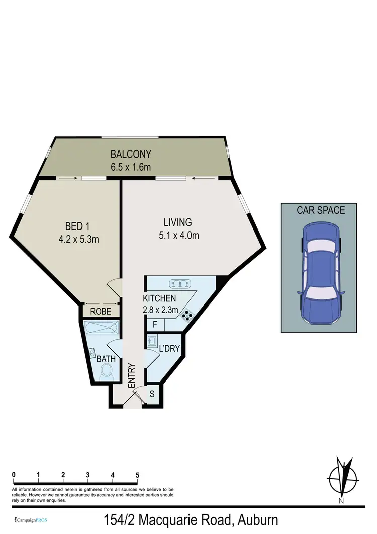 Floorplan of Homely unit listing, 154/2 Macquarie Road, Auburn NSW 2144