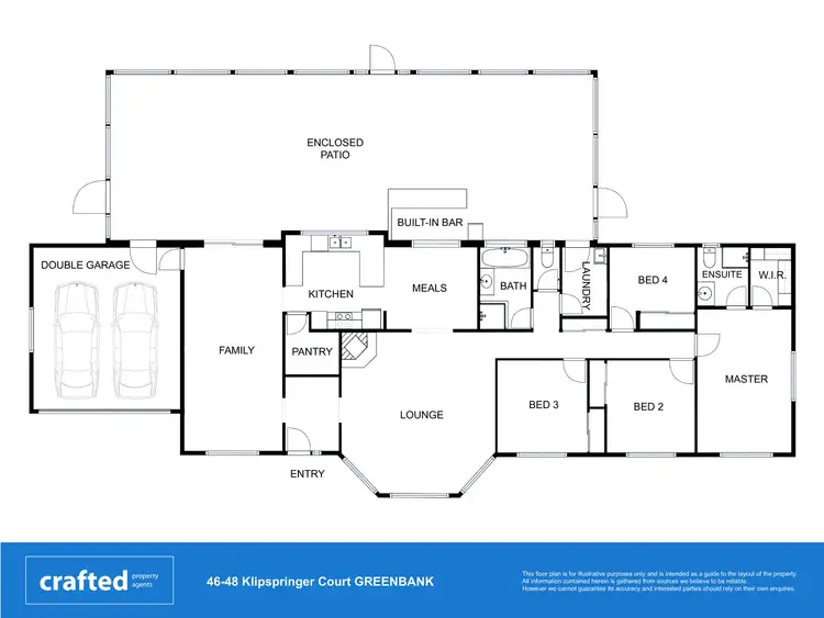 Floorplan of Homely house listing, 46-48 Klipspringer Court, Greenbank QLD 4124
