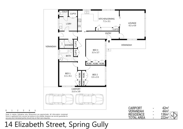 Floorplan of Homely house listing, 14 Elizabeth Street, Spring Gully VIC 3550