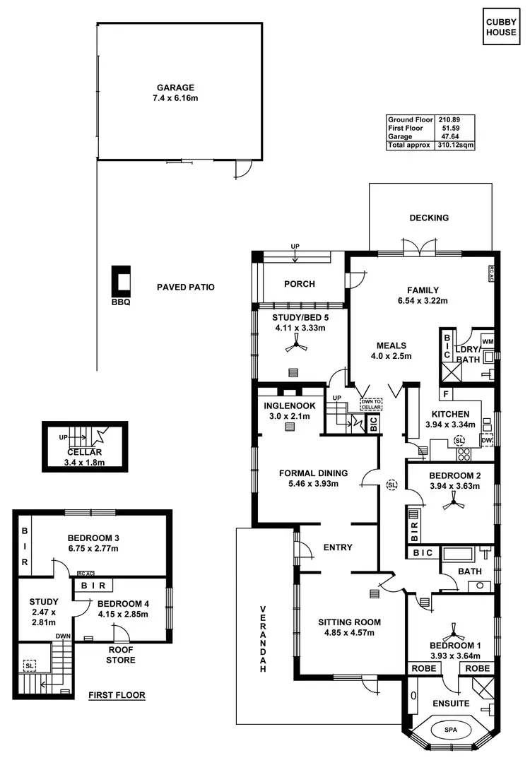 Floorplan of Homely house listing, 34 George Street, Hawthorn SA 5062