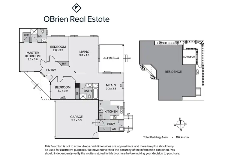 Floorplan of Homely townhouse listing, 2/22 Nicol Street, Highett VIC 3190