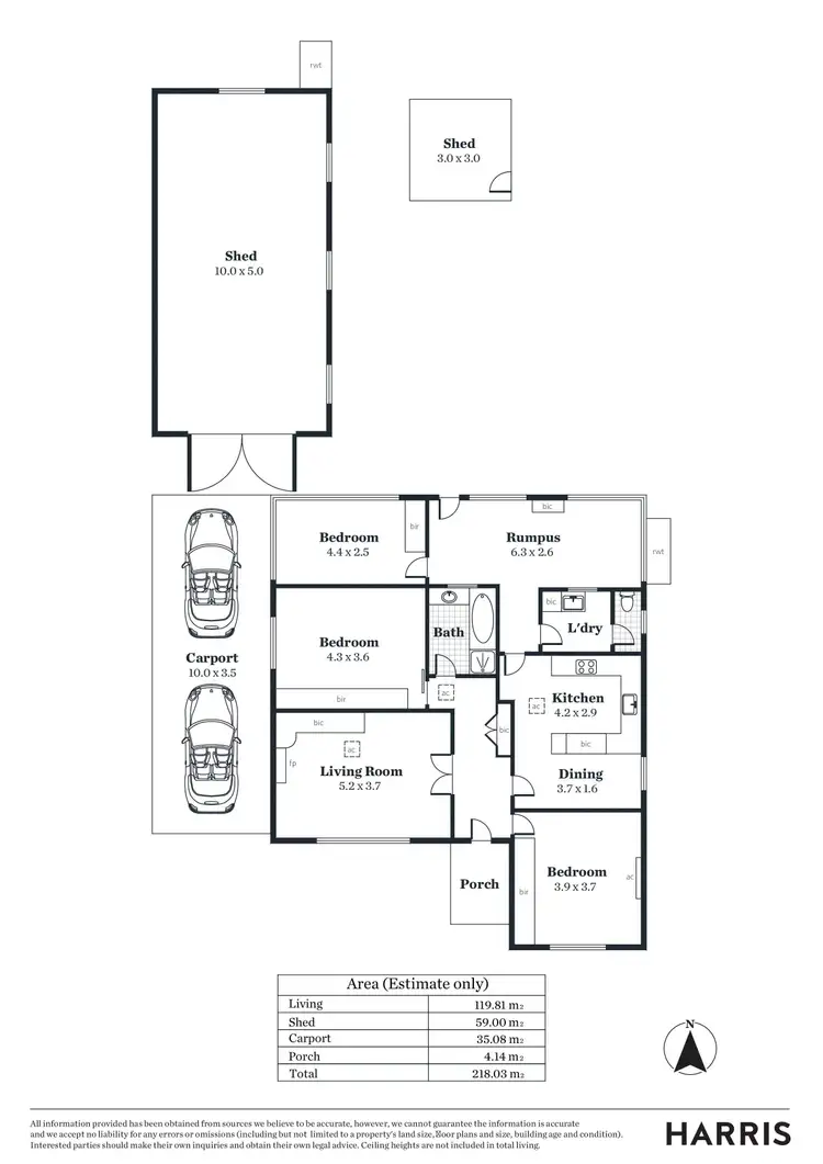 Floorplan of Homely house listing, 3 Austin Street, Croydon Park SA 5008