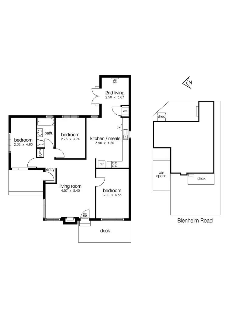 Floorplan of Homely house listing, 1/10 Blenheim Road, Newport VIC 3015