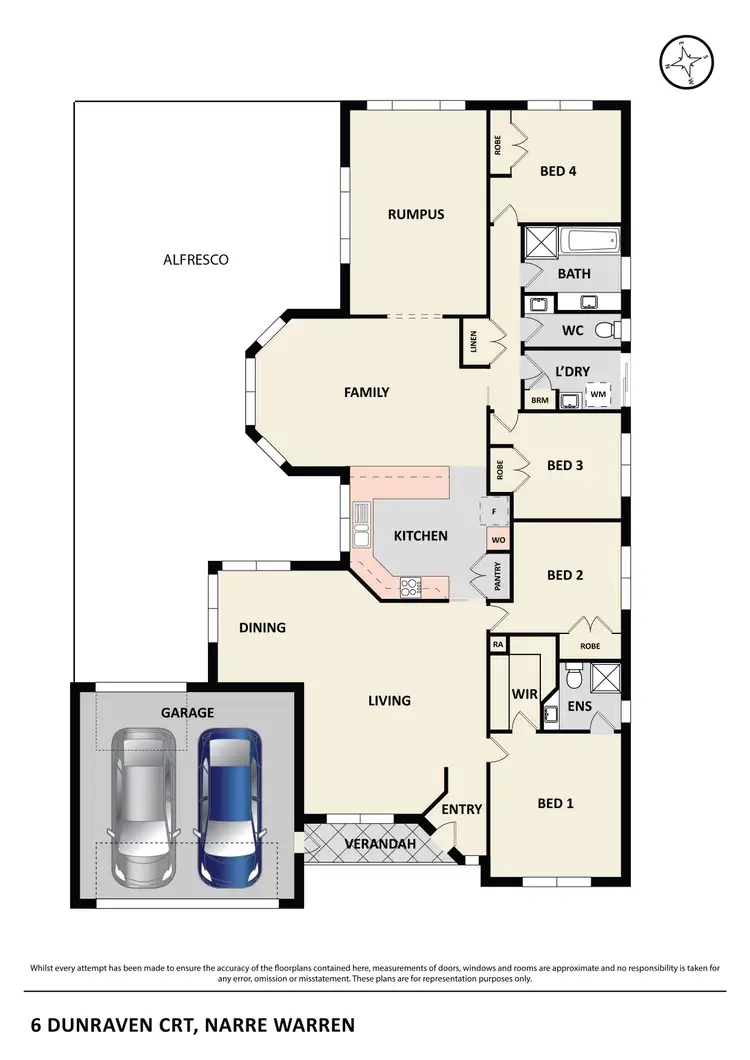 Floorplan of Homely house listing, 6 Dunraven Court, Narre Warren VIC 3805