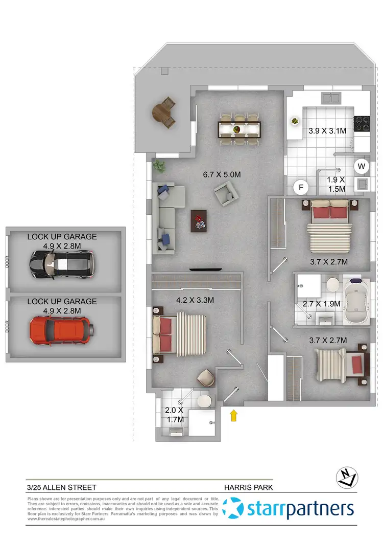 Floorplan of Homely apartment listing, 3/25 Allen Street, Harris Park NSW 2150