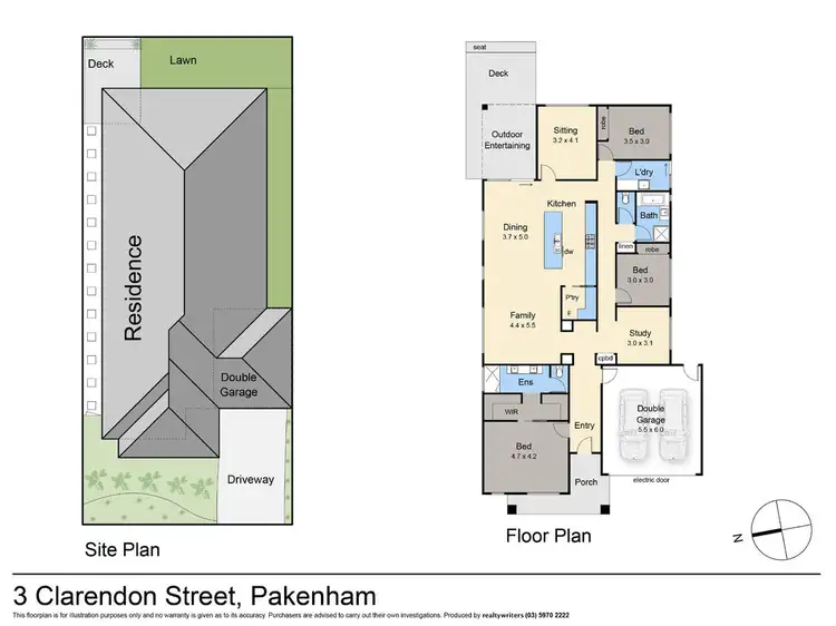 Floorplan of Homely house listing, 3 Clarendon Street, Pakenham VIC 3810