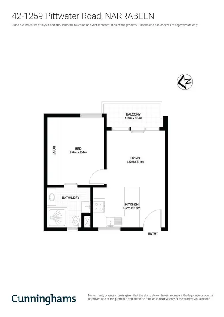 Floorplan of Homely apartment listing, 42/1259 Pittwater Road, Narrabeen NSW 2101