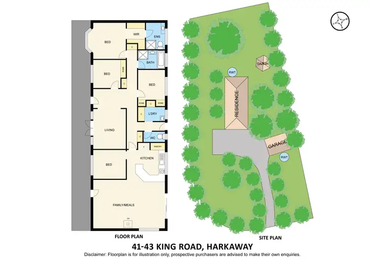 Floorplan of Homely house listing, 41-43 King Road, Harkaway VIC 3806