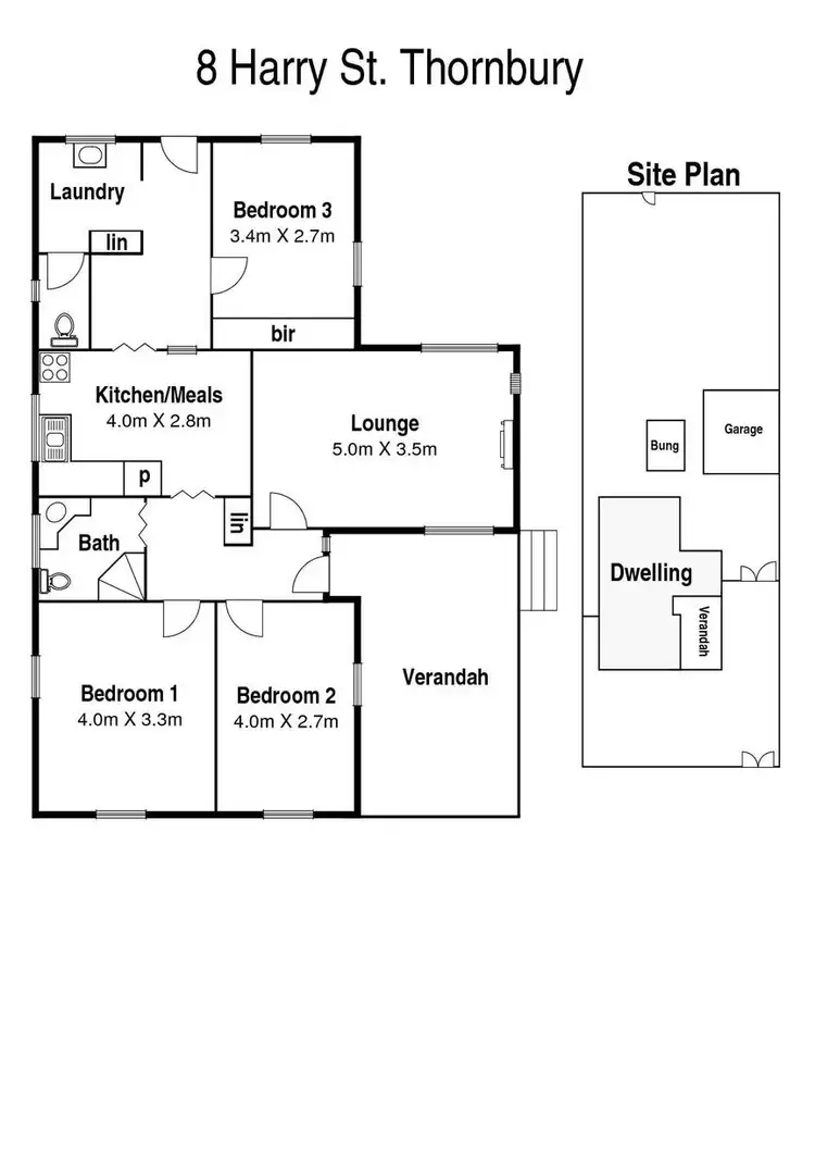 Floorplan of Homely house listing, 8 Harry Street, Thornbury VIC 3071