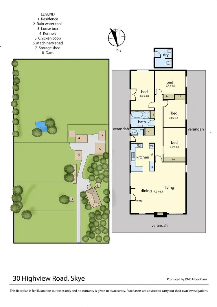 Floorplan of Homely house listing, 30 Highview Road, Skye VIC 3977