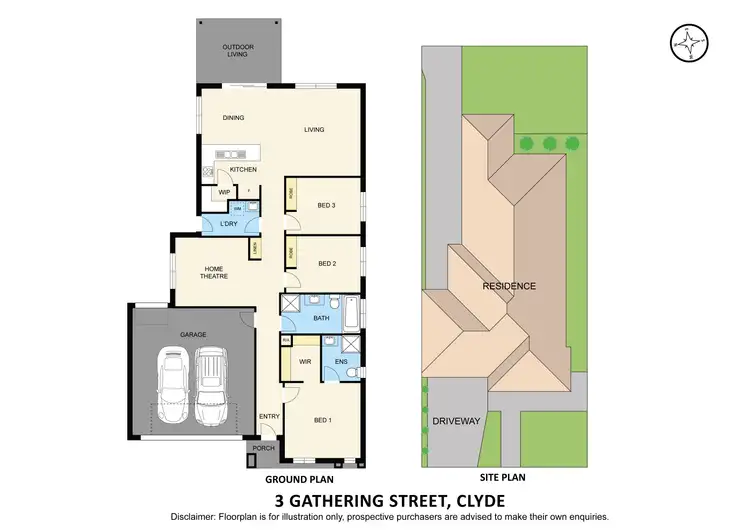 Floorplan of Homely house listing, 3 Gathering Street, Clyde VIC 3978