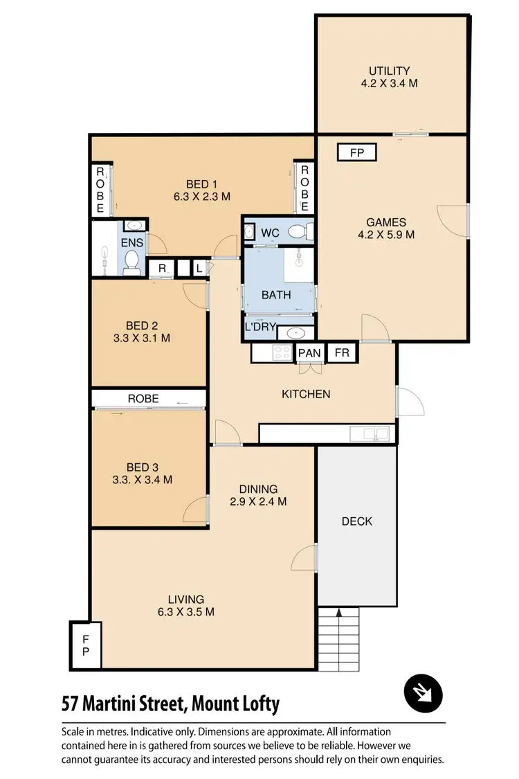 Floorplan of Homely house listing, 57 Martini Street, Mount Lofty QLD 4350
